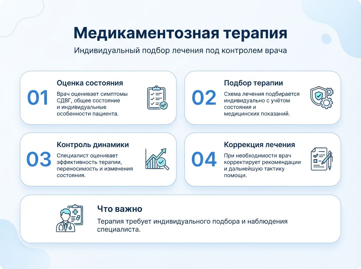 Лечение СДВГ в Петрозаводске у детей и взрослыхинфографика